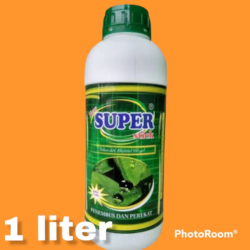 Perekat Super Stick 1 liter perekat pestisida pembasah perata besmor agristick Stick pool