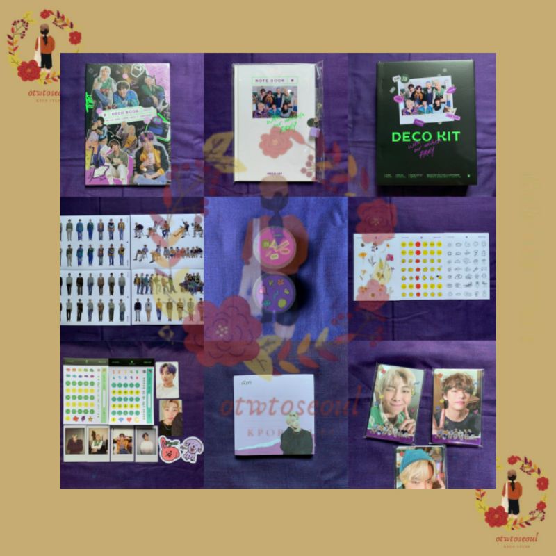 SHARING DECO KIT NOTE BOOK MEMBER SET STICKER OUTBOX MEMO PAD