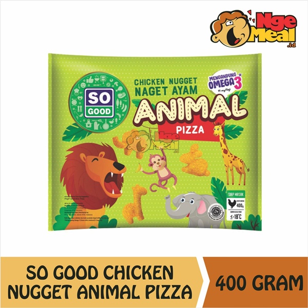 

SO GOOD Chicken Nugget Animal Pizza 400 Gram