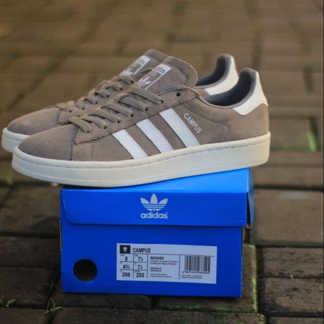 ADIDAS CAMPUS GREY WHITE ORIGINAL BNIB