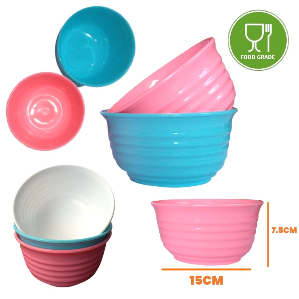 Mangkok Plastik 15cm Ma02 Kecil Mangkuk Ramen Kuah Mie Bakso Sup Bowl Food Grade Anti Pecah Tebal Berkualitas Original Praktis Murah