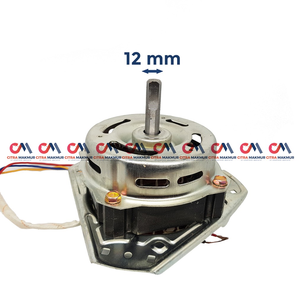 Dinamo Pengering LG 10 14 kg Tembaga Mesin Cuci merk Motor Spin As 12 kaki 3 tiga Besar