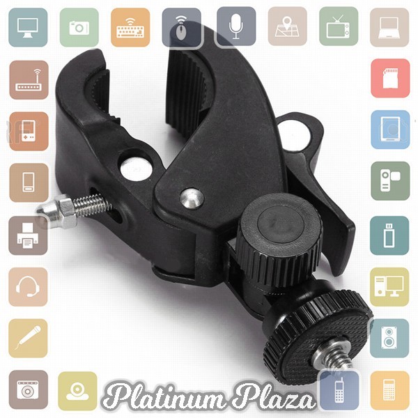 Mount Gagang Sepeda untuk Xiaomi Yi / Yi 2 4K / GoPro Hero 3/2/1 - GP023 - Black`625U8Q-