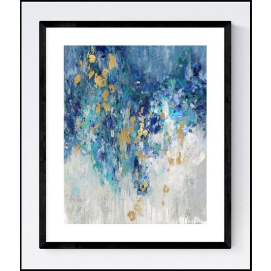 Fine Art Prints/Contemporary/Abstrak - Cascading Blues Ii