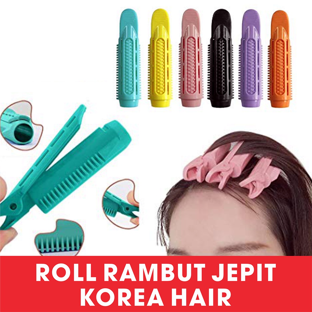 Roll Rambut Jepit Korea Velcro Hair Gulung Jepitan Clip Volumizing Hair Poni Roller Blow Poni KOREAN HAIR VOLUME ROLLERS