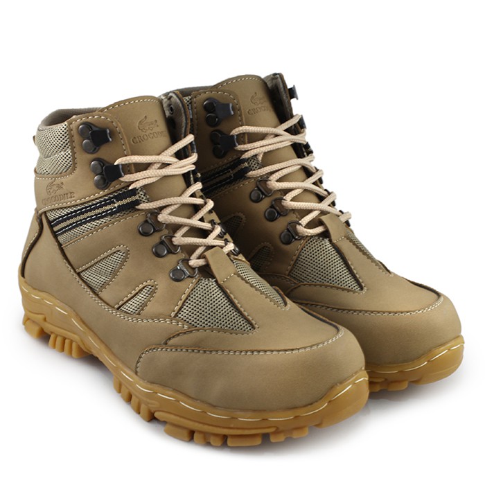 Sepatu Safety Pria Boots Ujung Besi Armor Sepatu Gunung Tracking Hiking Murah