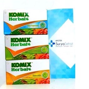 KOMIX HERBAL 1 sachet @ 15 ml Original - Obat Batuk Herbal - Apotek Surya Sehat