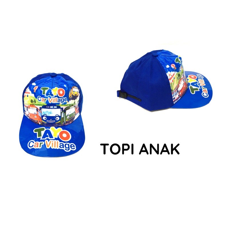 Topi Anak karakter CAR, TAYO, TOBOT, MICKEY, DORAEMON, SUPER HERO, LOL, BARBIE, dll