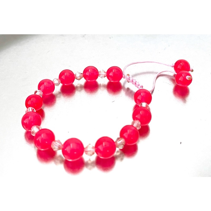 

Pink Stabilo Agate Bracelet 8 mm
