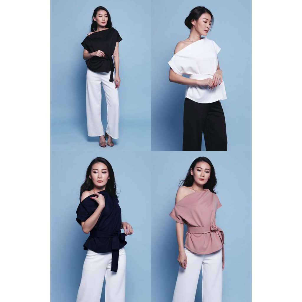 Acacia Top/Atasan Murah/Atasan Scuba/Blouse Scuba/Atasan Kerja