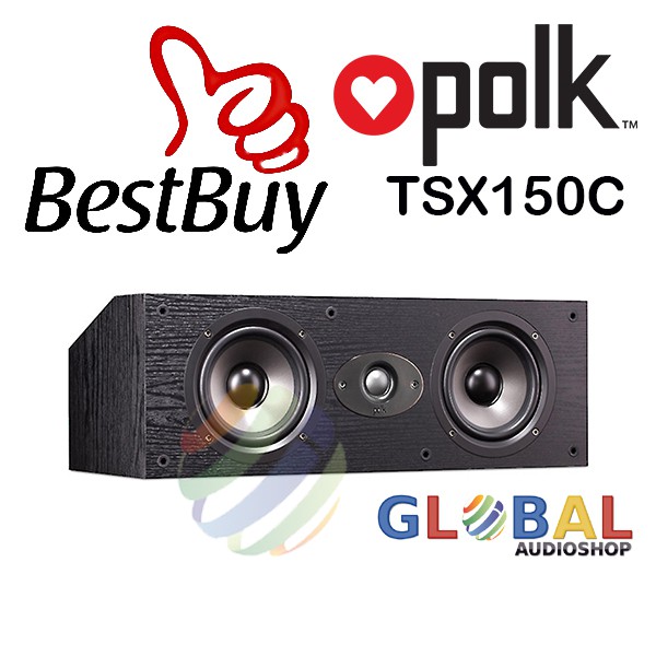 Polk Audio TSX150C Speaker Center Black TSX-150C TSX 150C 150 C