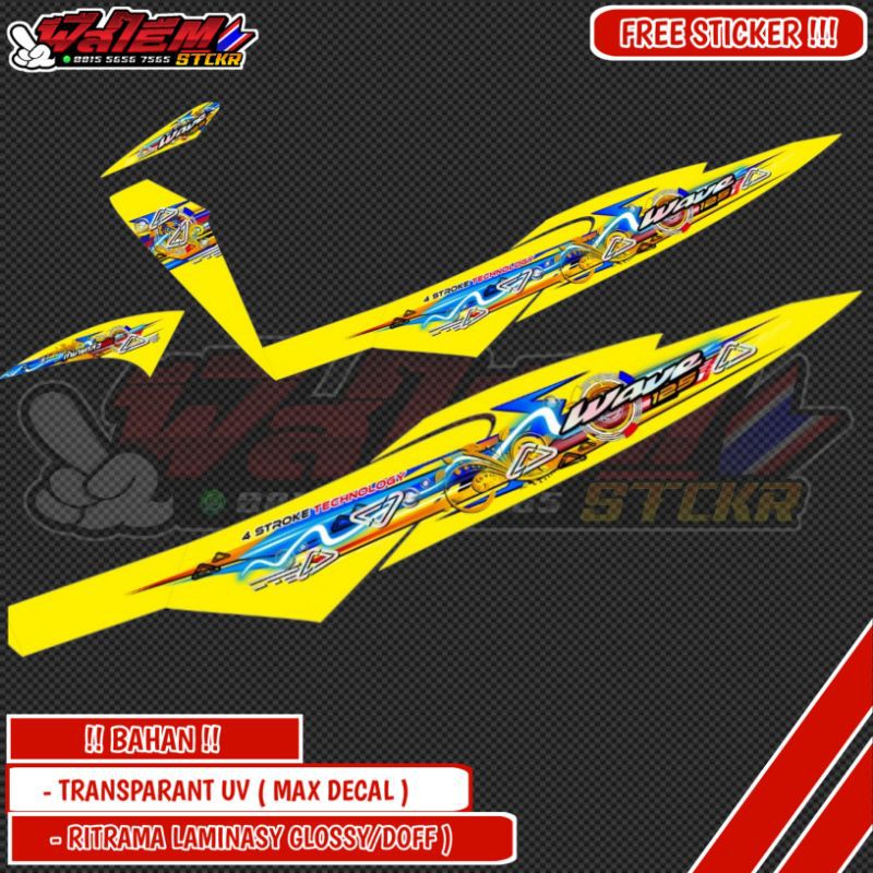 Striping Transparan Supra 110 - Wave 125