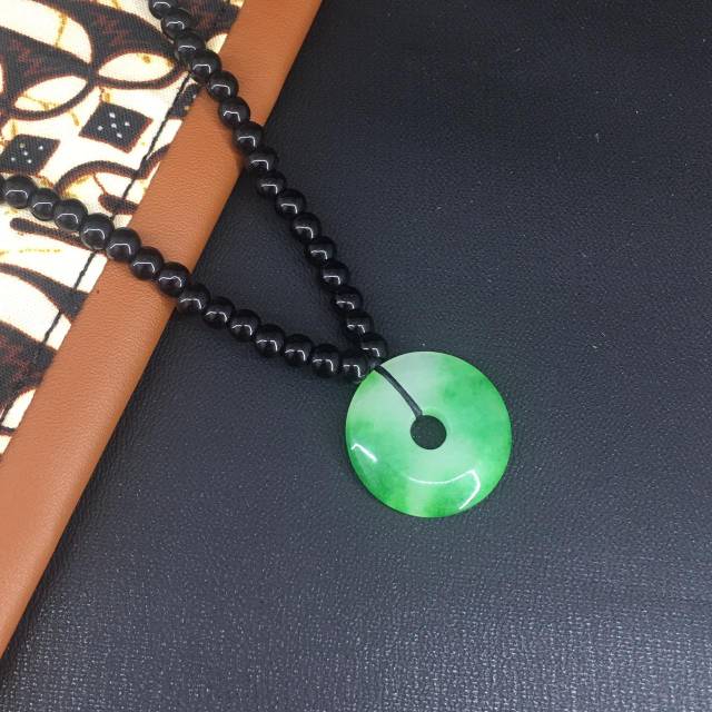Kalung Kesehatan Giok Asli | Jade Monte | Bulat