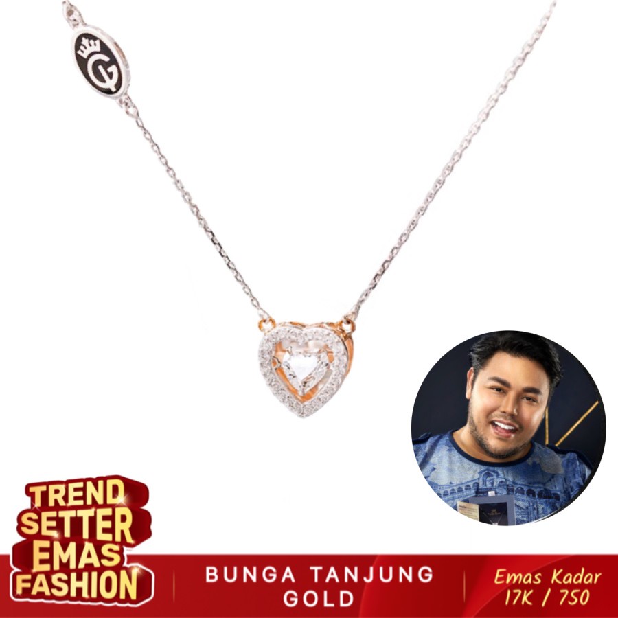 KALUNG IGUN DANCING STONE BUNGA TANJUNG GOLD