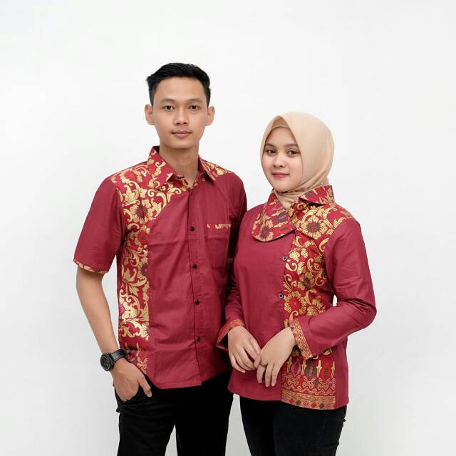 BATIK COUPLE ATASAN KOMBINASI SEROJA