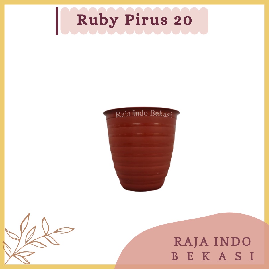 Rajaindobekasi Pot Ruby Pirus 20 Putih Hitam Merah Bata Pot Tawon Pirus Tirus 18 20 21 24 25 Cm Grosir Murah