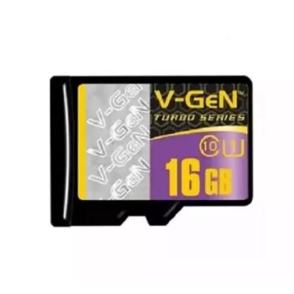 Memory Card / Micro SD V-GEN Turbo Series 16GB Class 10 100MB/s Micro SD V-GEN Memory Card HP 16GB V-GEN-ORIGINAL