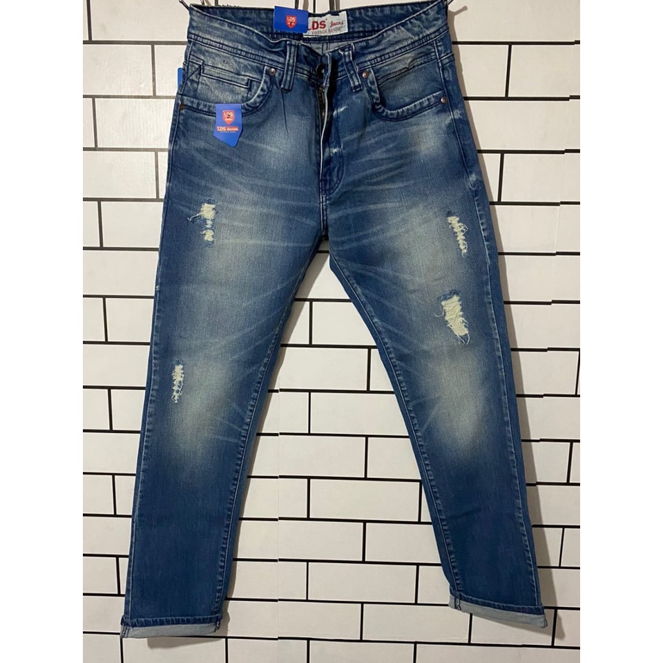 CELANA JEANS LDS PRIA TERBARU MODEL SOBEK