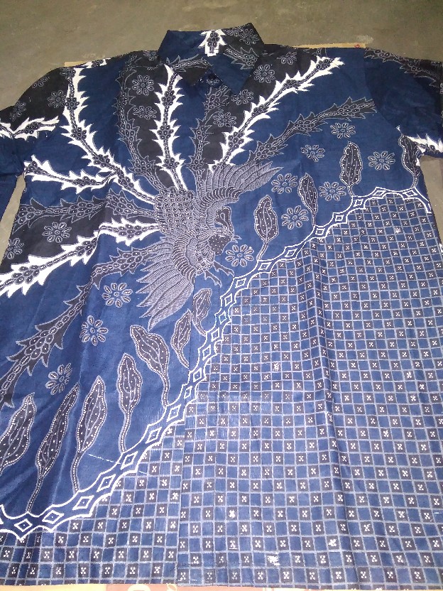 Kemeja Batik Pria Lengan Panjang Size M L Xl Xxl Bswart Batik Hrb026 Kenango Panjang Padi