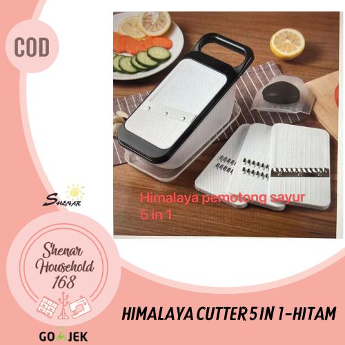 SHENAR , HIMALAYA CUTTER 5IN1  PEMOTONG SATUR  MULTIFUNGSI PATUTAN SERUTAN BUAH SAYUR   MANDOLINE UNIK VIRA ALAT POTONG PISAU  SERUT - BISA COD