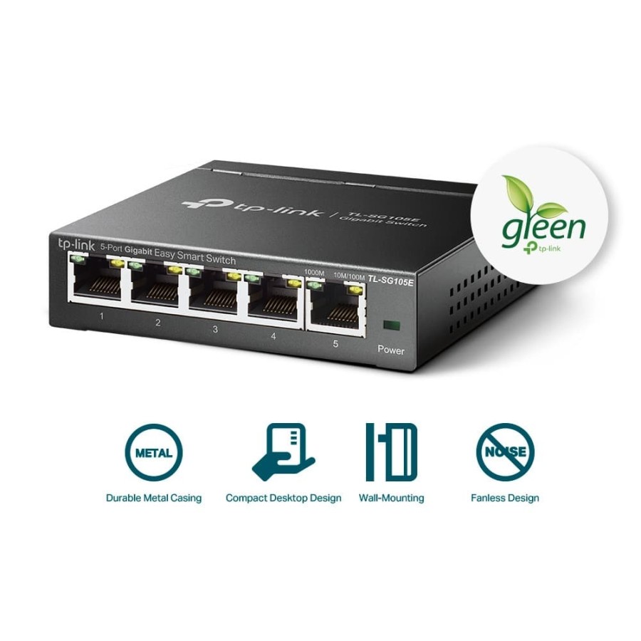 TP-LINK TL-SG105E Switch 5 Port Gigabit Easy Smart Mini PROMO