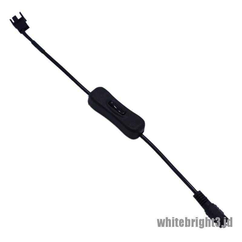 &lt; White3 &gt; Kabel Adapter Power DC 5521 Ke 4Pin PWM Bahan Tembaga Untuk Komputer PC