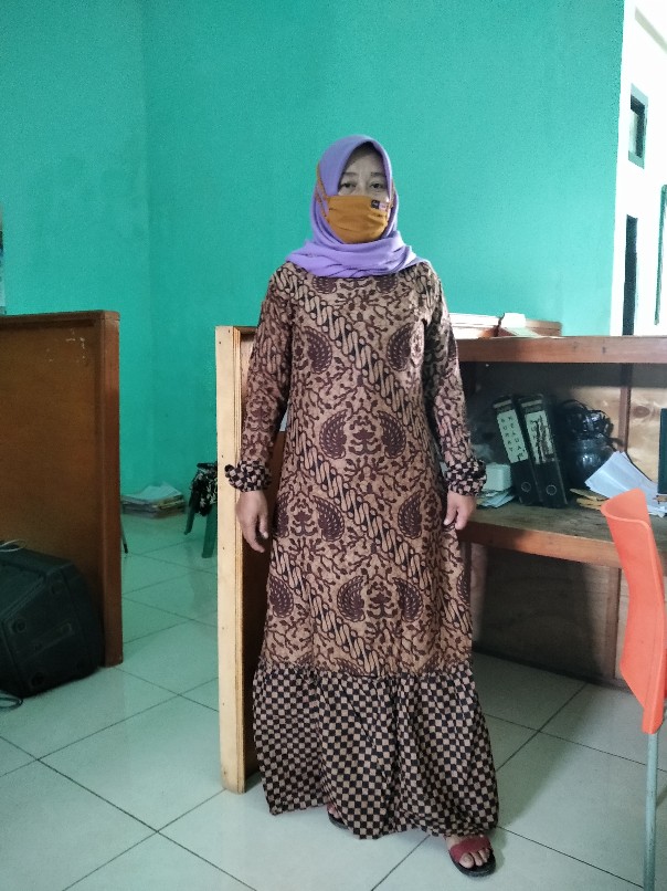 Gamis Batik Zara Genes Katun All Size Ld 100 - 104 Cm Terbaru