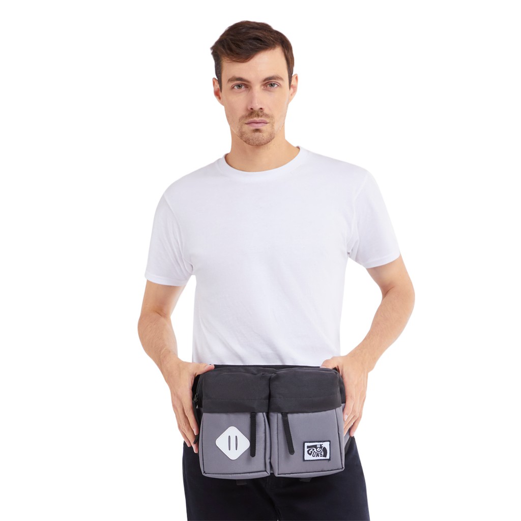 COD - Tas Selempang Pria Tas Waistbag Tas Bahu Distro GNS Original Warna Keren Terbaru