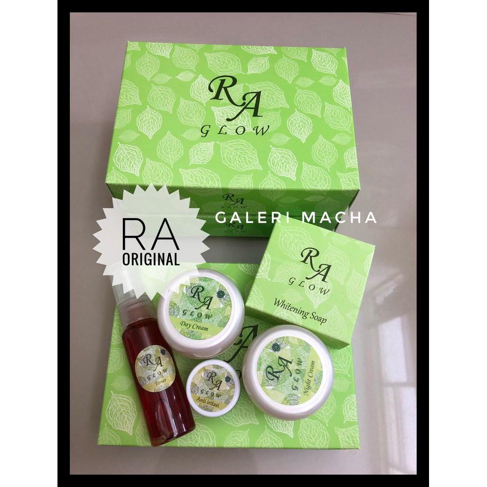 RA GLOW (PAKET PENGELUPASAN) /CREAM PEMUTIH WAJAH RACIKAN DOKTER