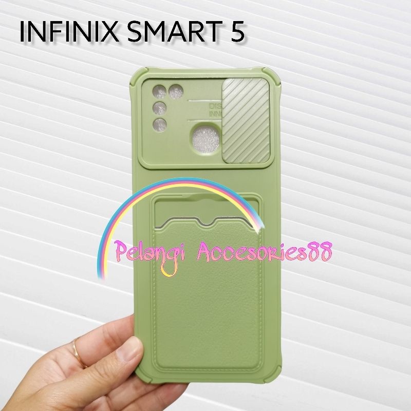 CASE INFINIX SMART 5 CASE SOFTCASE SLEDING WARNA WARNI