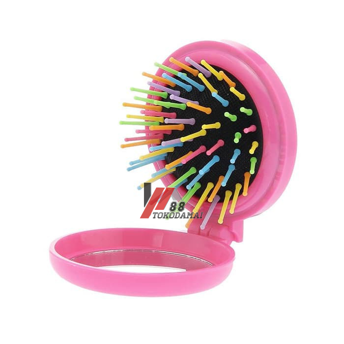 KACA SISIR  Bulat Karakter/Kaca Cermin Make Up Mini MURAH