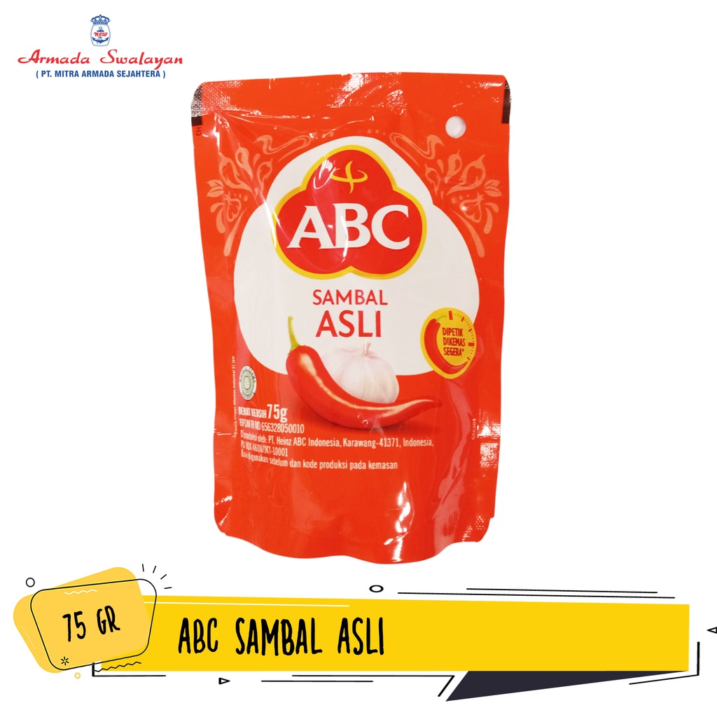 

ABC Sambal Asli | ABC Sambal Ekstra Pedas 75g