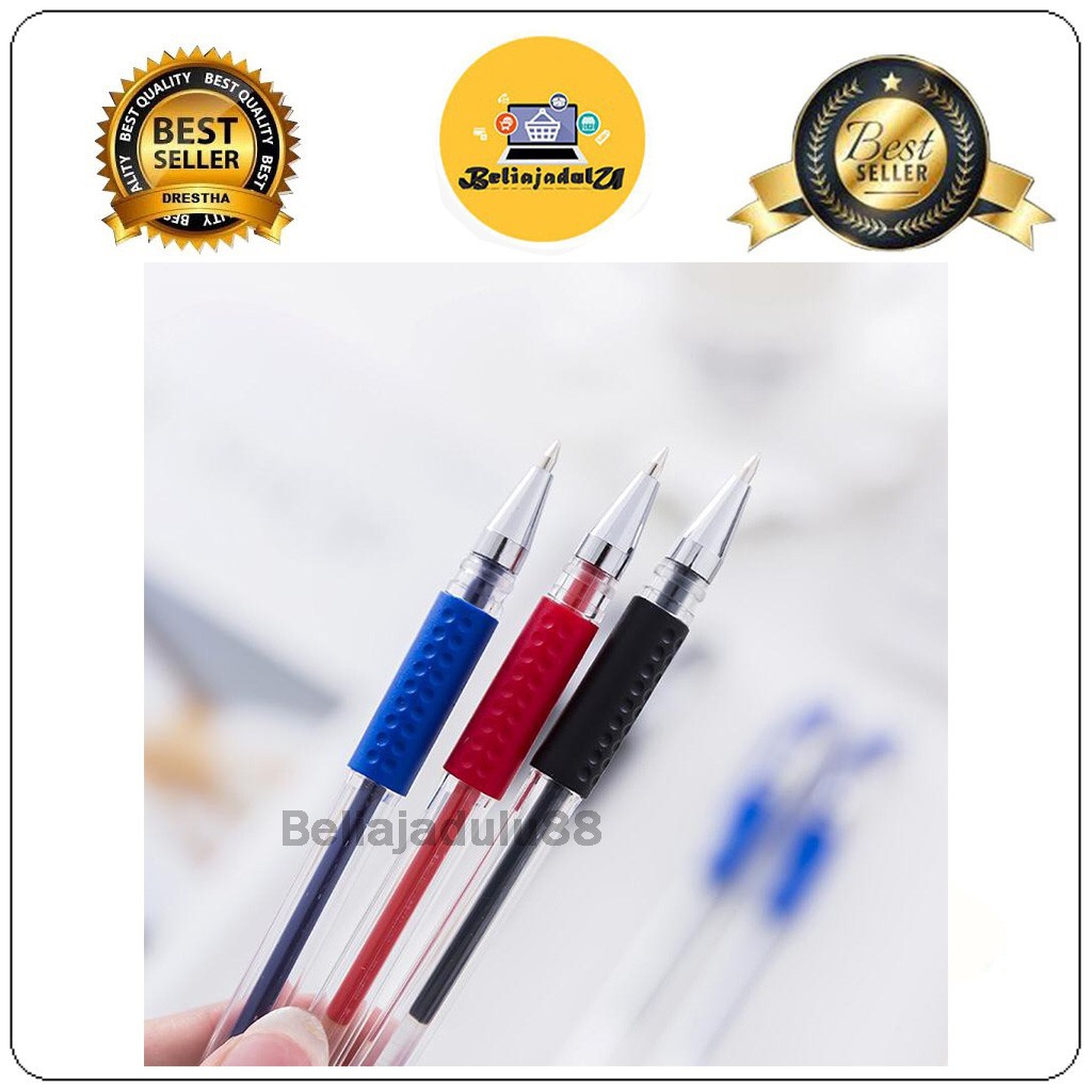 Beliajadulu88 Pulpen Gel / Bolpen Pena Pen Alat Tulis Gel Tebal 0.5 MM Perlengkapan Sekolah