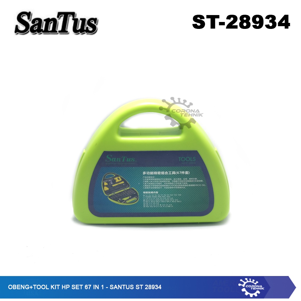 Santus ST-28934 - Obeng + Tool Kit HP Set 67 in 1