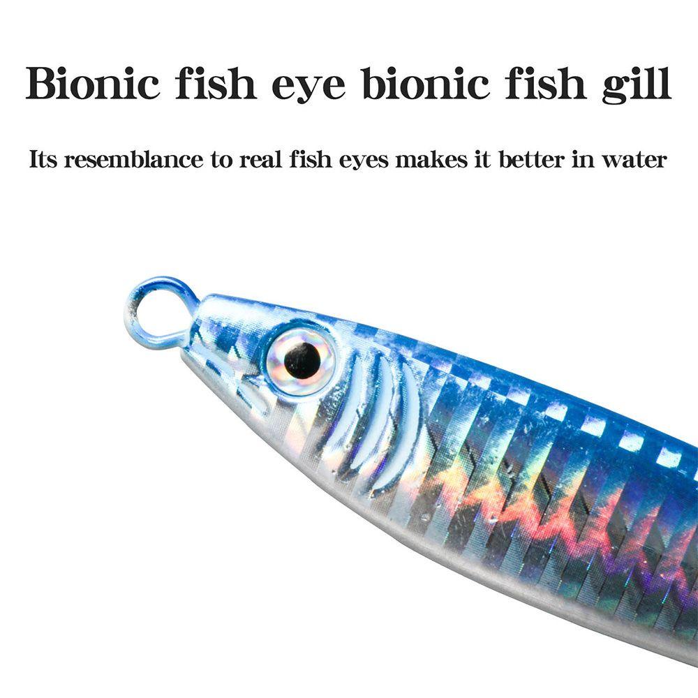 Preva Metal Fishing Lure belly glow Bass Hook Ikan Kecil 40g 85mm Memimpin Casting