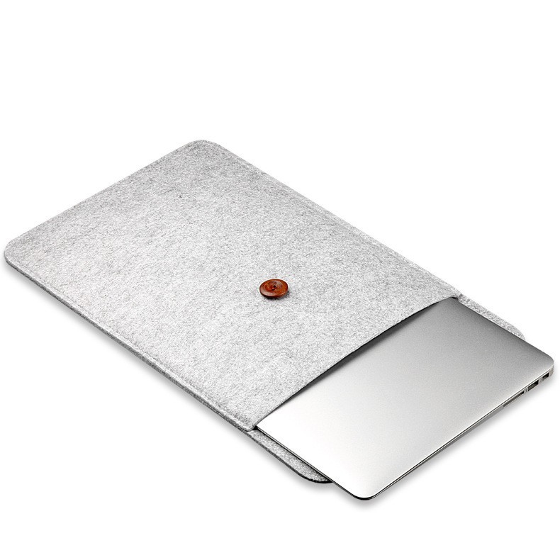 Rhodey Felt Button Style Sleeve Case Laptop Ultrabook