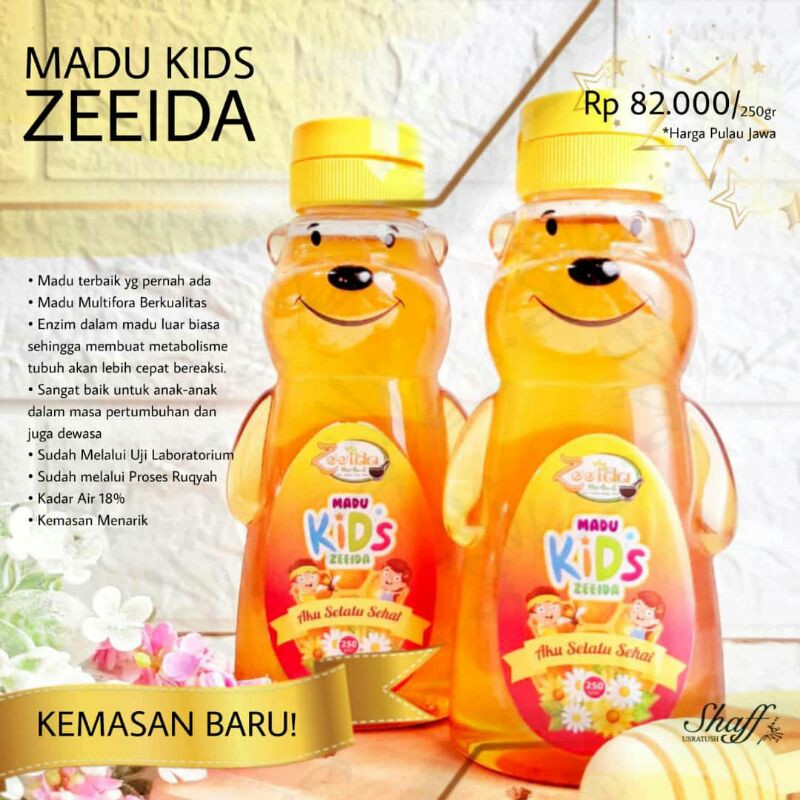 

(NEW PACK) MADU KIDS ZEEIDA 250ML