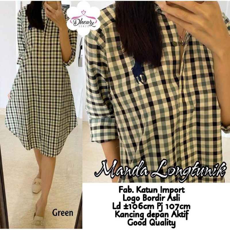 New Manda Long Tunik By Dhewy Store