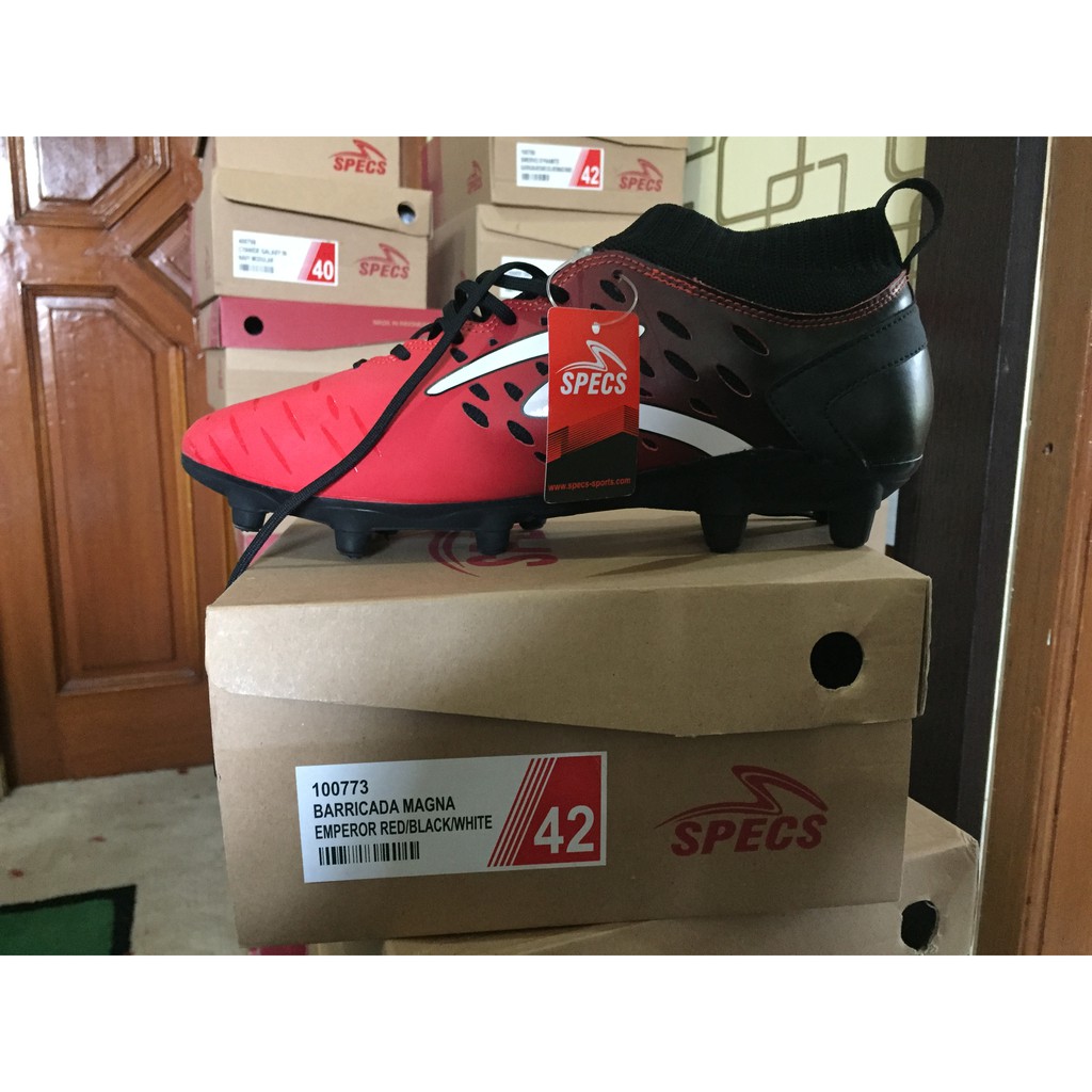 Sepatu Bola Futsal Specs murah - HITAM MERAH
