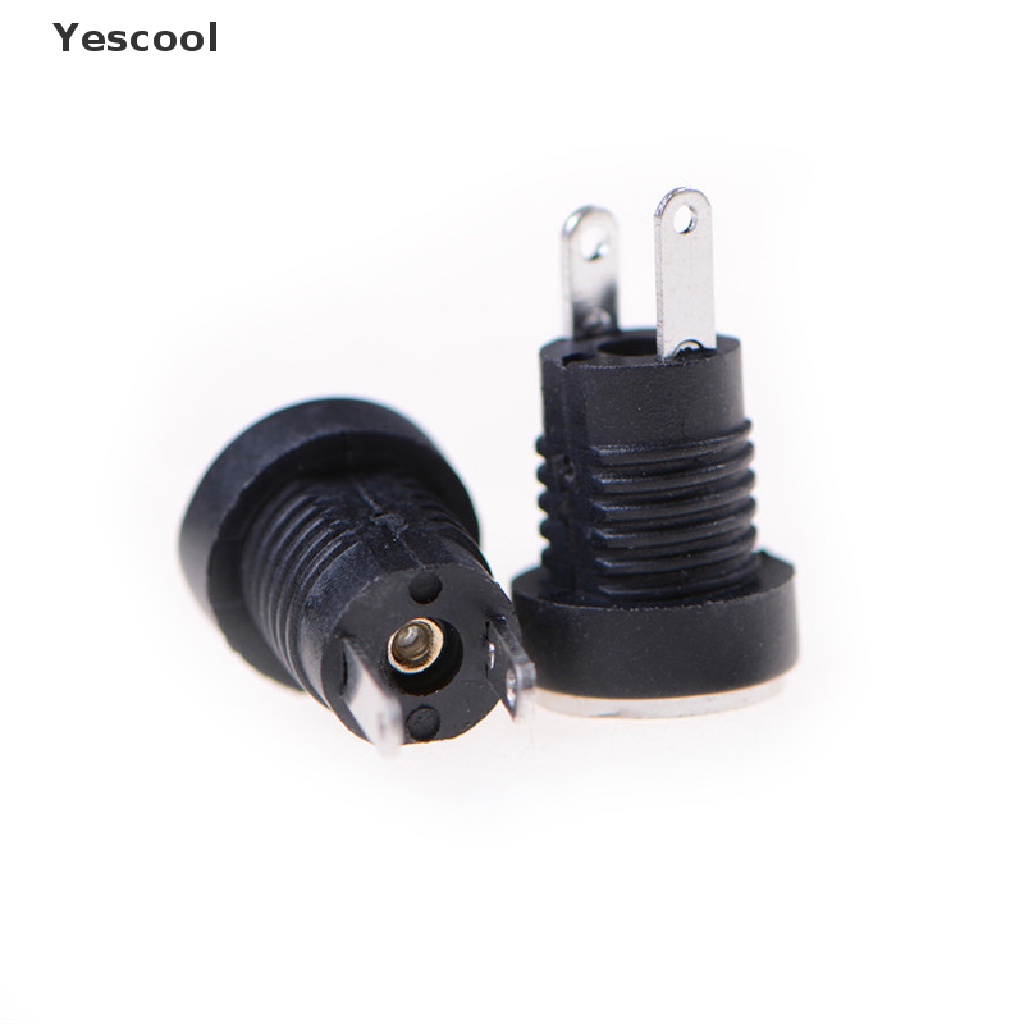 Yescool 10 Pcs Socket Jack Power Supply DC-022B Female 5.5x2.1mm