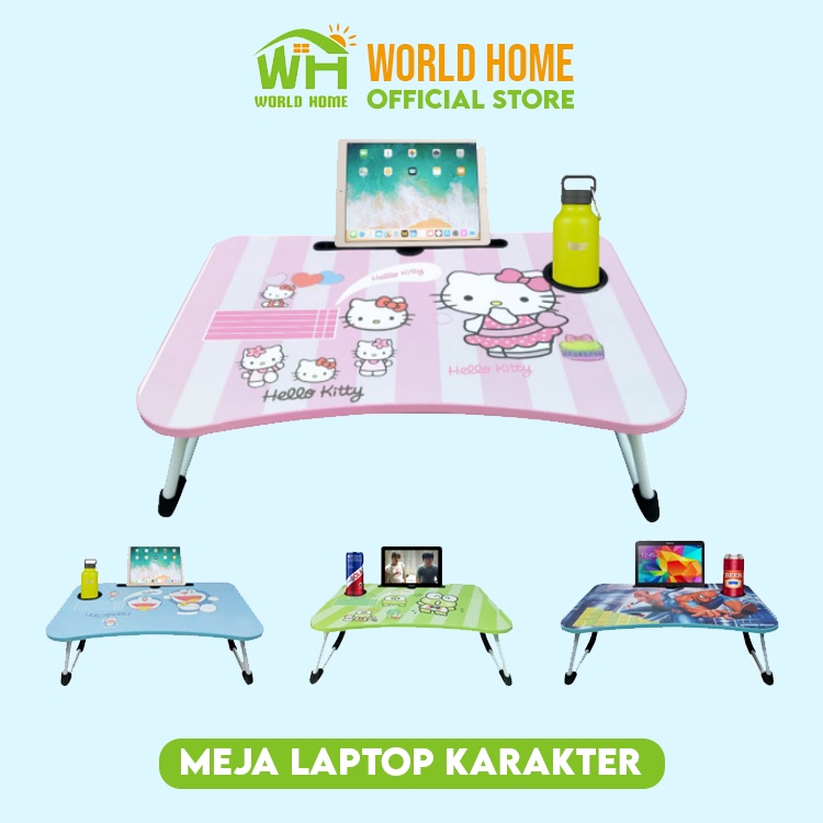 Meja Lipat Laptop Karakter Meja Belajar Anak Meja Portable Meja Lipat Serbaguna WFS