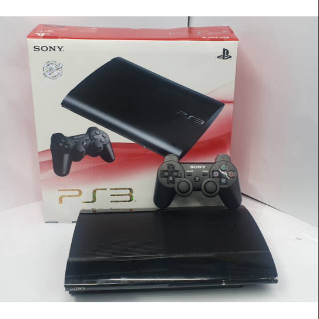 Ps3 ps 3 playstation 3 super slim 500 giga fullgame siap pake mulus( pre owned ) cfw multiman