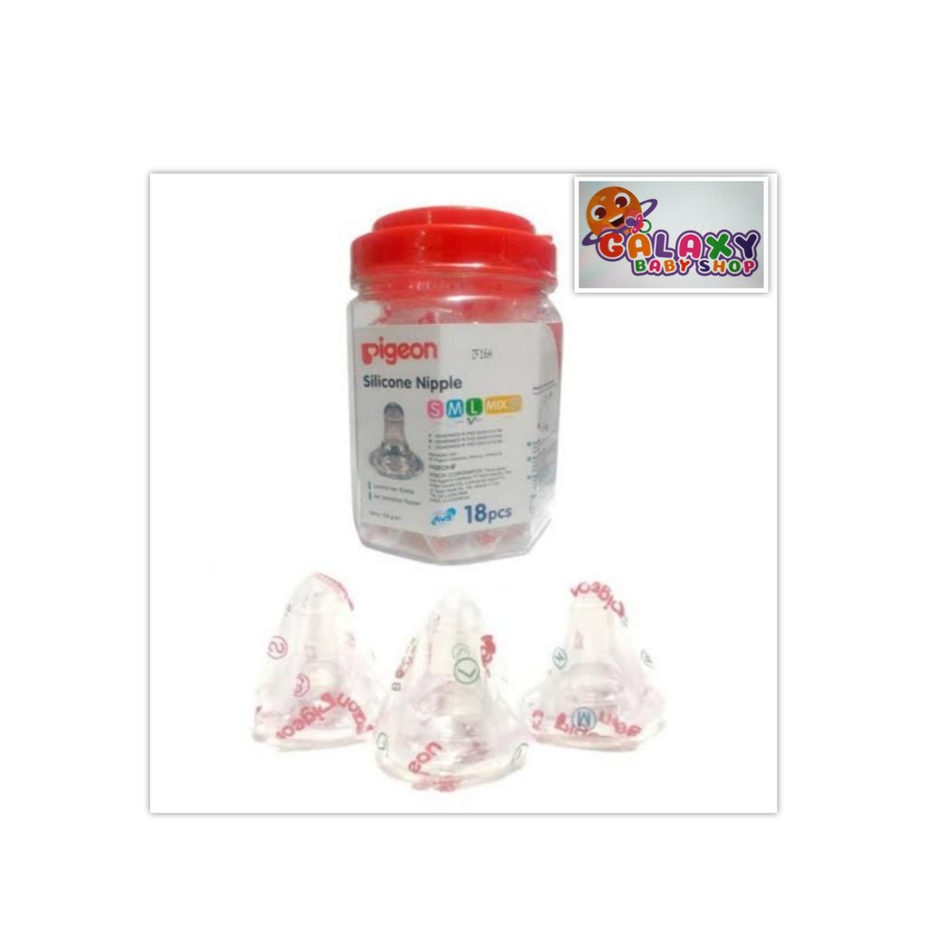 Pigeon dot silicone biasa S M L isi 1