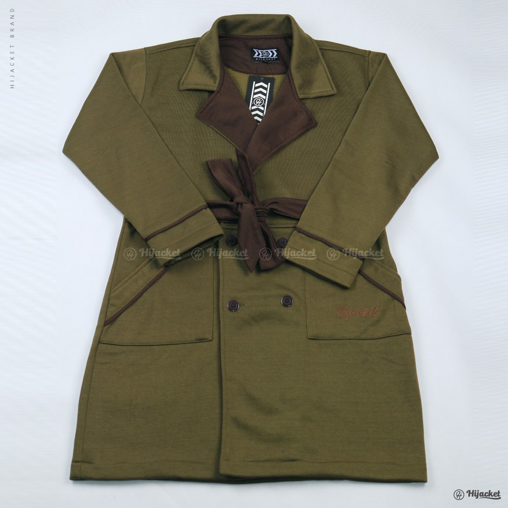 Hijacket® Elnara | Original | Jaket Parka Wanita Cantik Premium Fleece-MOSSGREEN