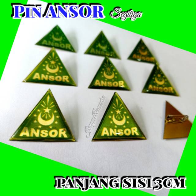 Pin ANSOR SEGITIGA 3CM ( NU )