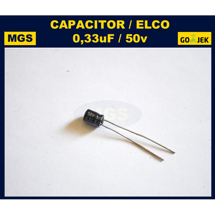 100Pcs Elco 0,33uf 50V