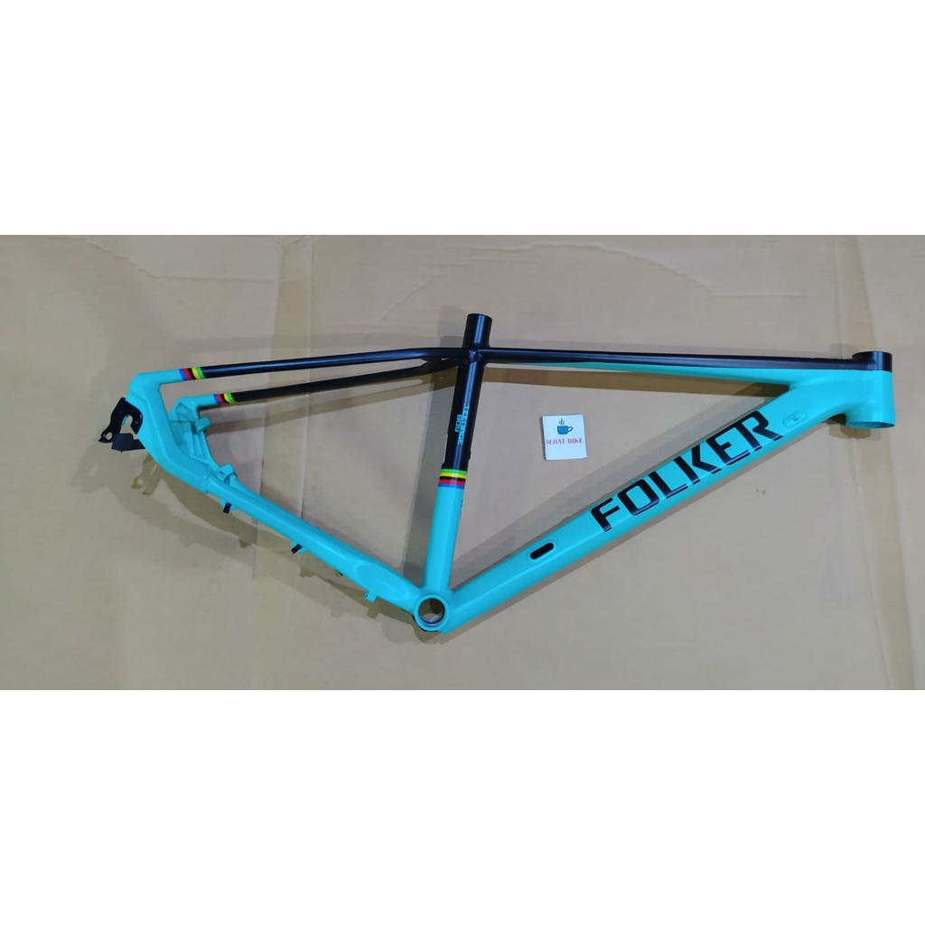 Frame Batang Sepeda Folker Teenage Boy 27.5" Alloy Black Blue Warna Bianchi Original