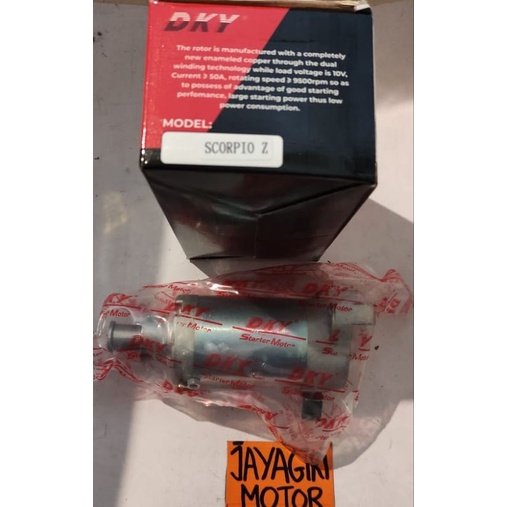 Dinamo Stater SCORPIO Z merk DKY Assy Dynamo Starter Rumah Anker Angker Setater Ori Original Orisini