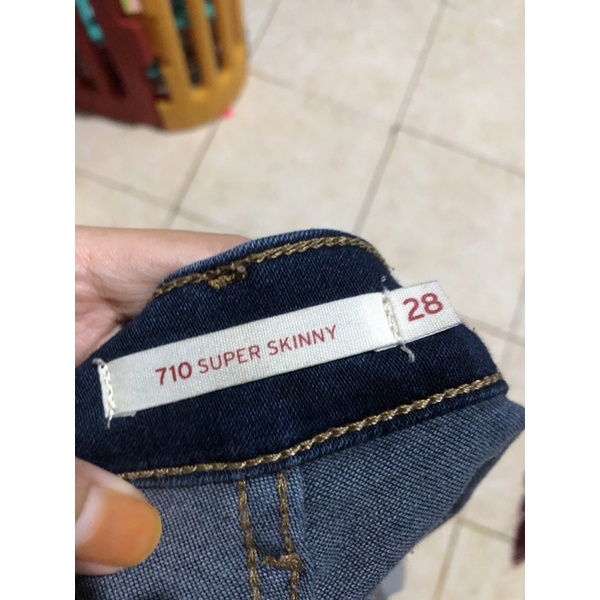levis skinny jeans 710 ori second