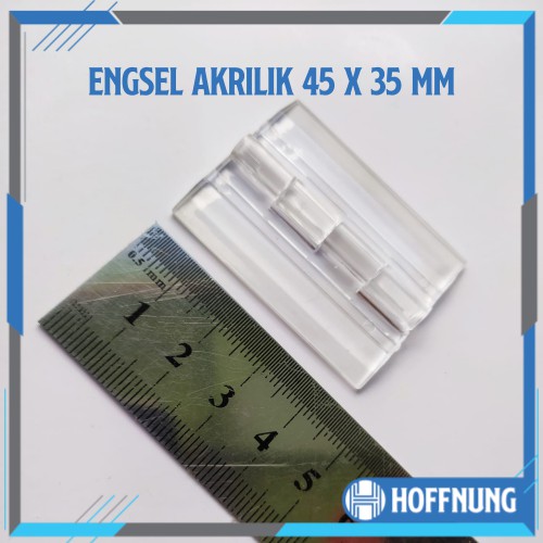 Engsel Akrilik 45 X 35 Mm Hinge Acrylic 45x35mm Ukuran 4 cm